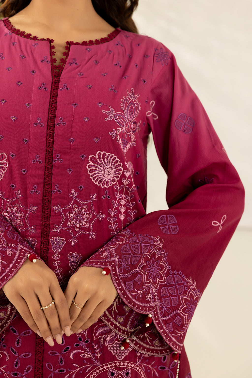 Embroidered Shirt Shalwar Dupatta - 0520