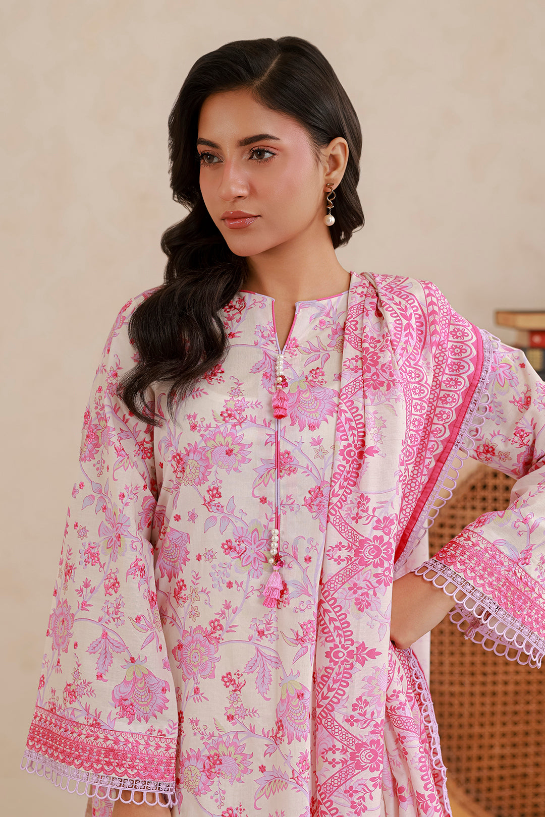 Embroidered Shirt Shalwar Dupatta - 0561