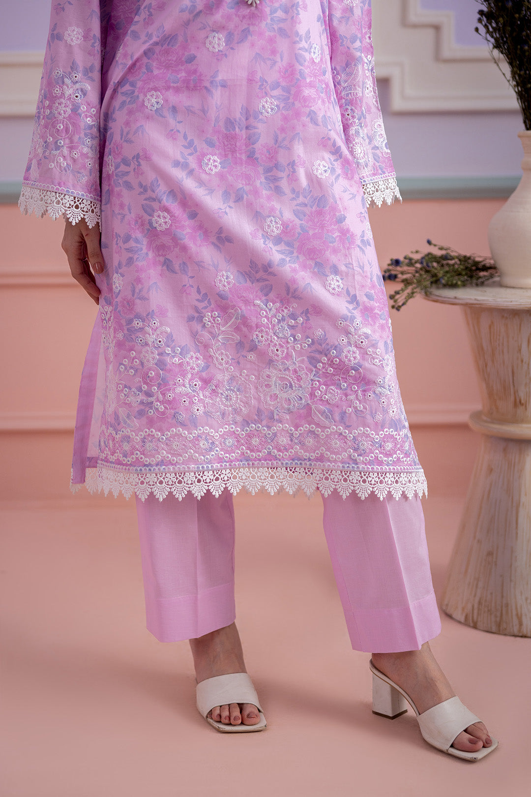 Embroidered Shirt Shalwar Dupatta - 0567