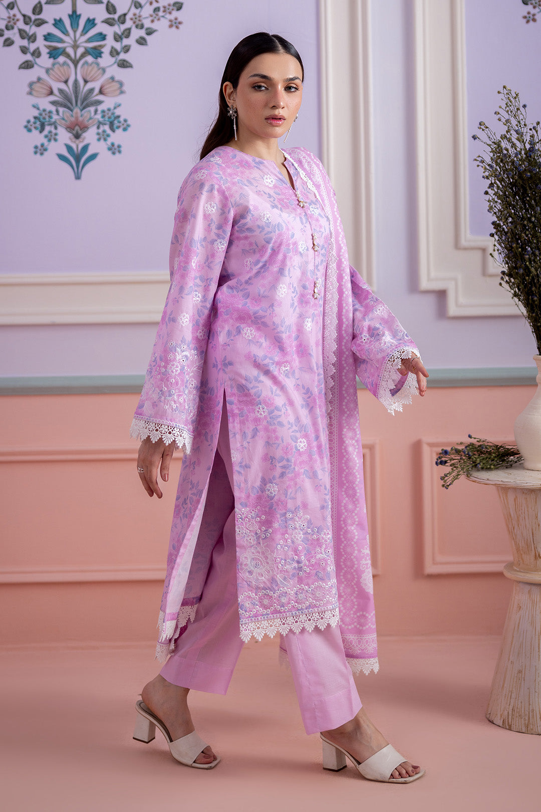 Embroidered Shirt Shalwar Dupatta - 0567