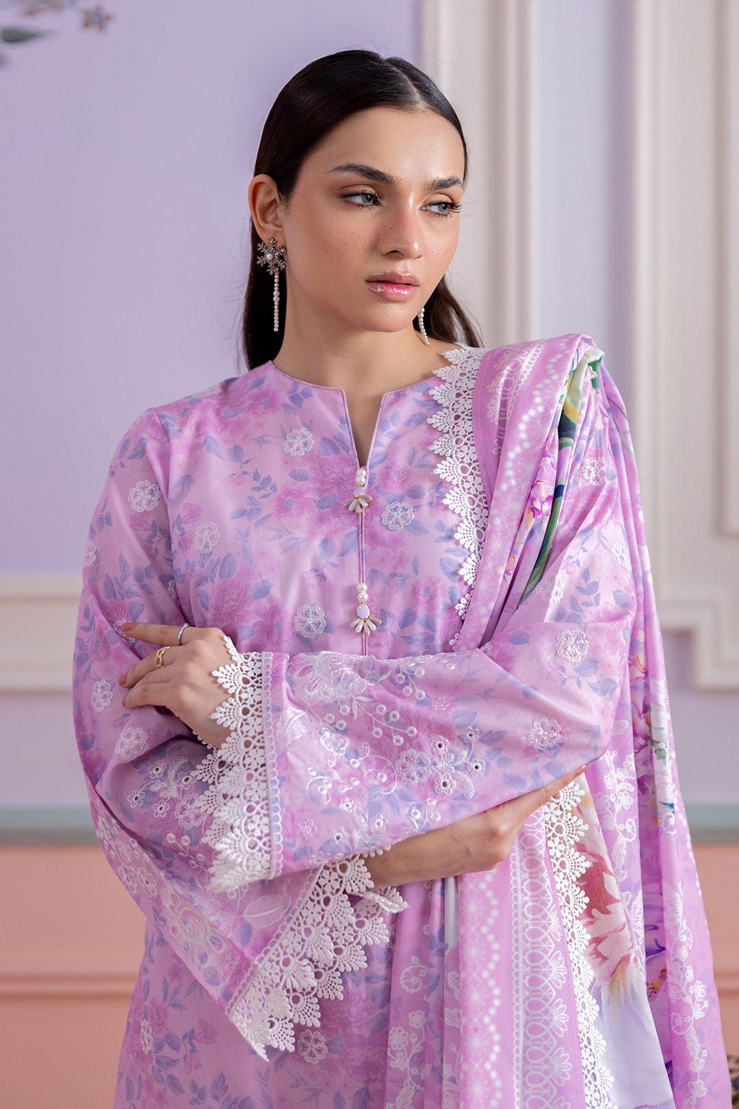 Embroidered Shirt Shalwar Dupatta - 0567