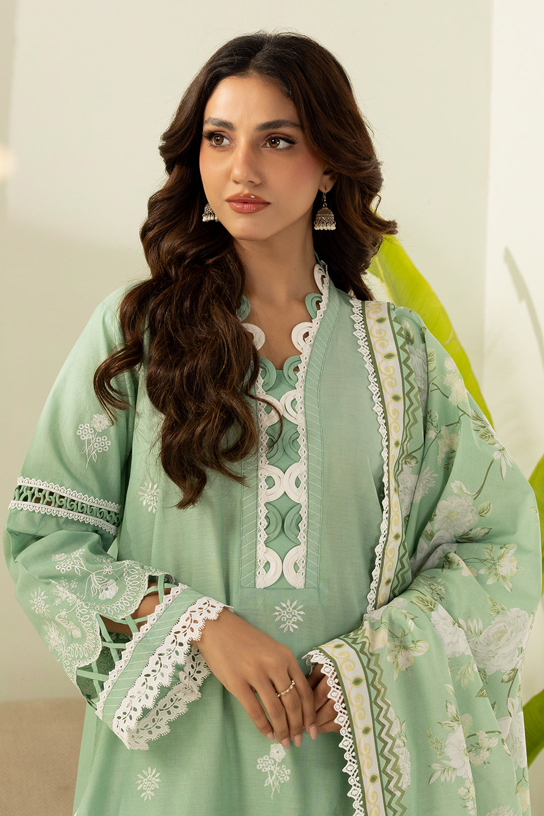 Embroidered Shirt Shalwar Dupatta - 0568