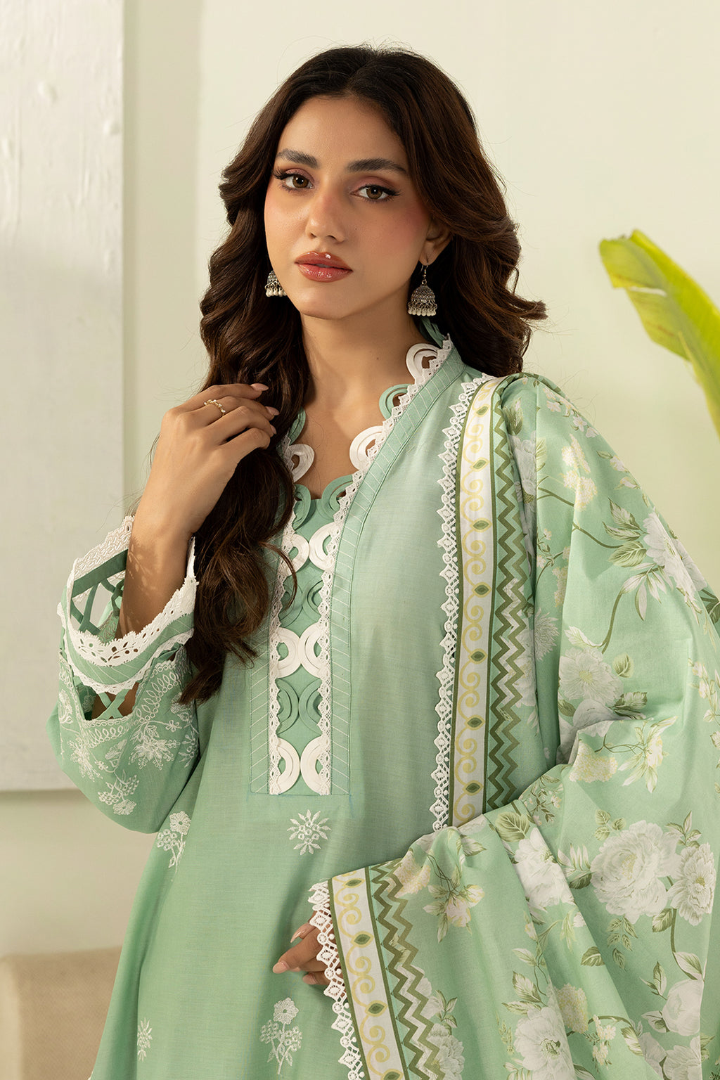 Embroidered Shirt Shalwar Dupatta - 0568