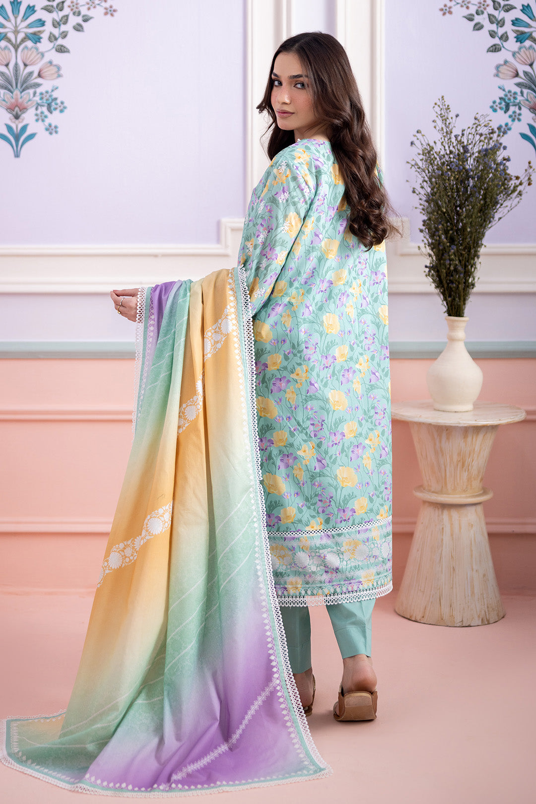 Embroidered Shirt Shalwar Dupatta - 0569