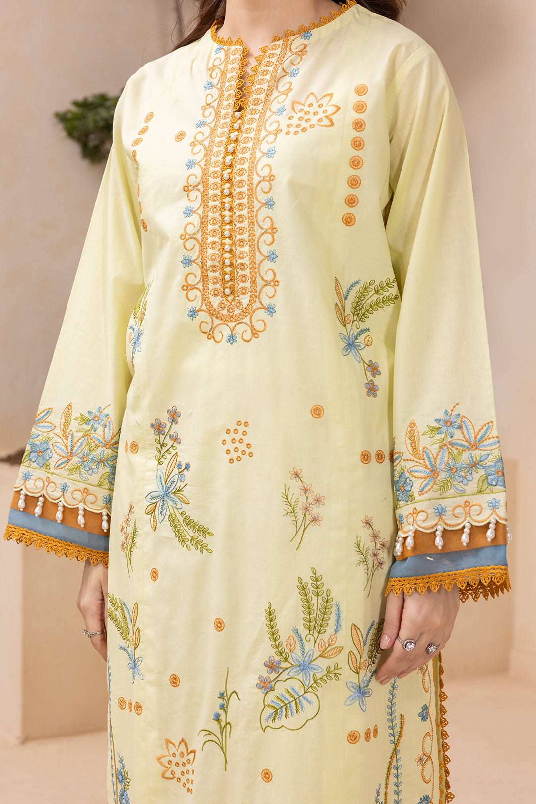 Embroidered Shirt Shalwar Dupatta - 0570