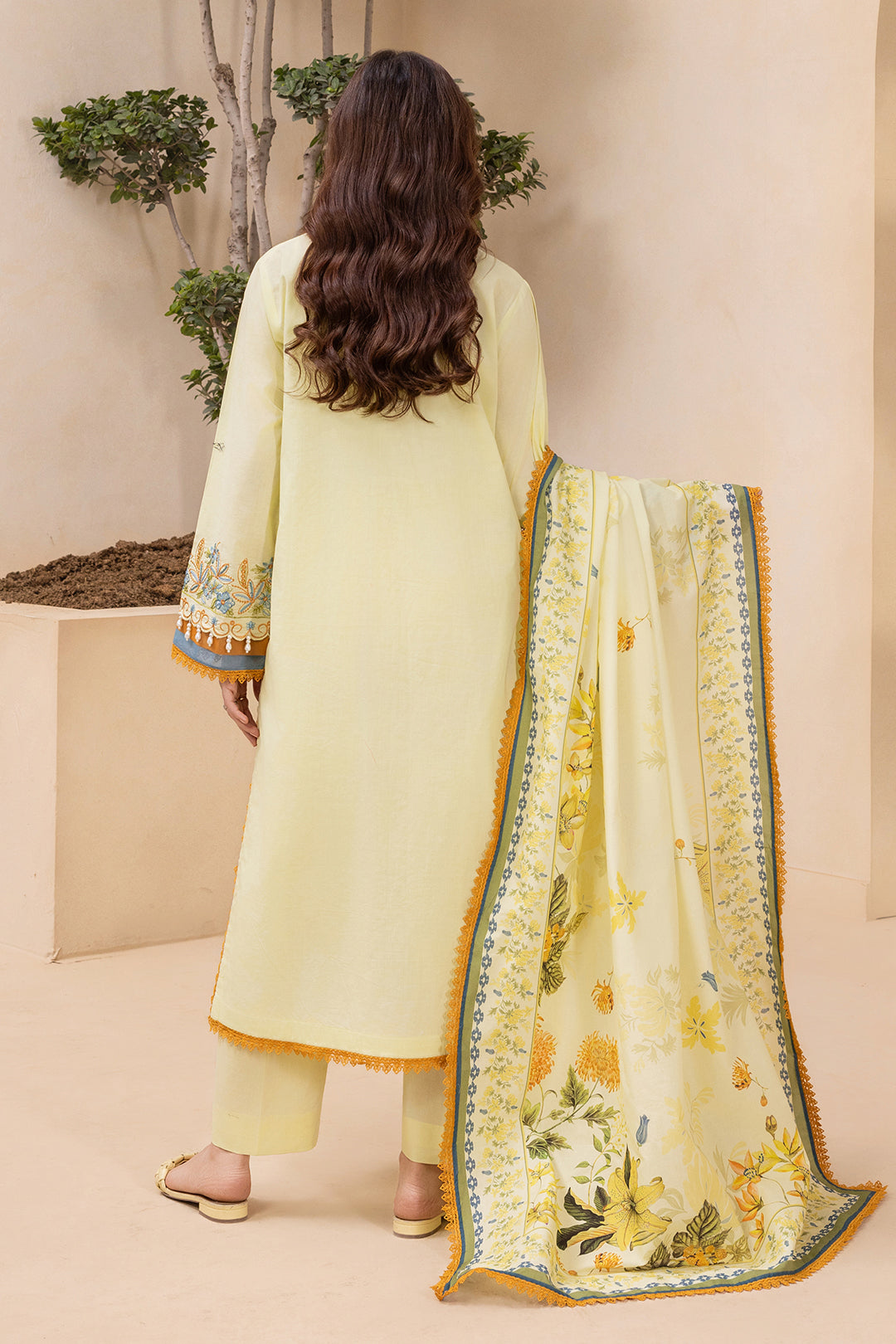 Embroidered Shirt Shalwar Dupatta - 0570