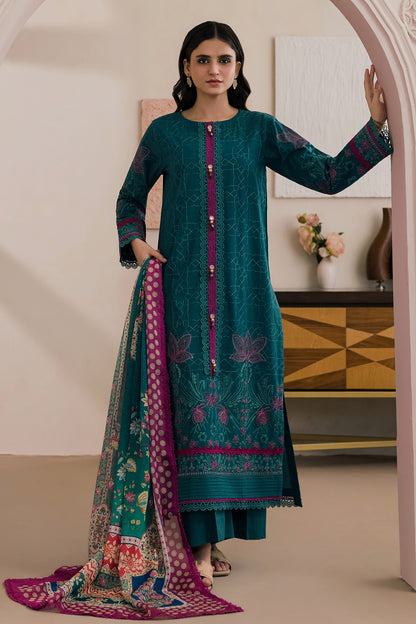 Embroidered Shirt Shalwar Dupatta - 0573