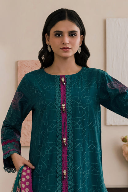 Embroidered Shirt Shalwar Dupatta - 0573