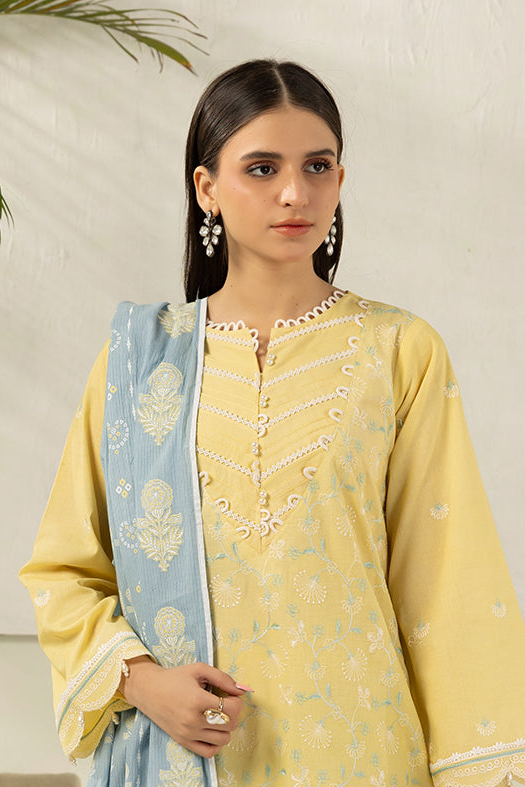 Embroidered Shirt Shalwar Dupatta - 0574