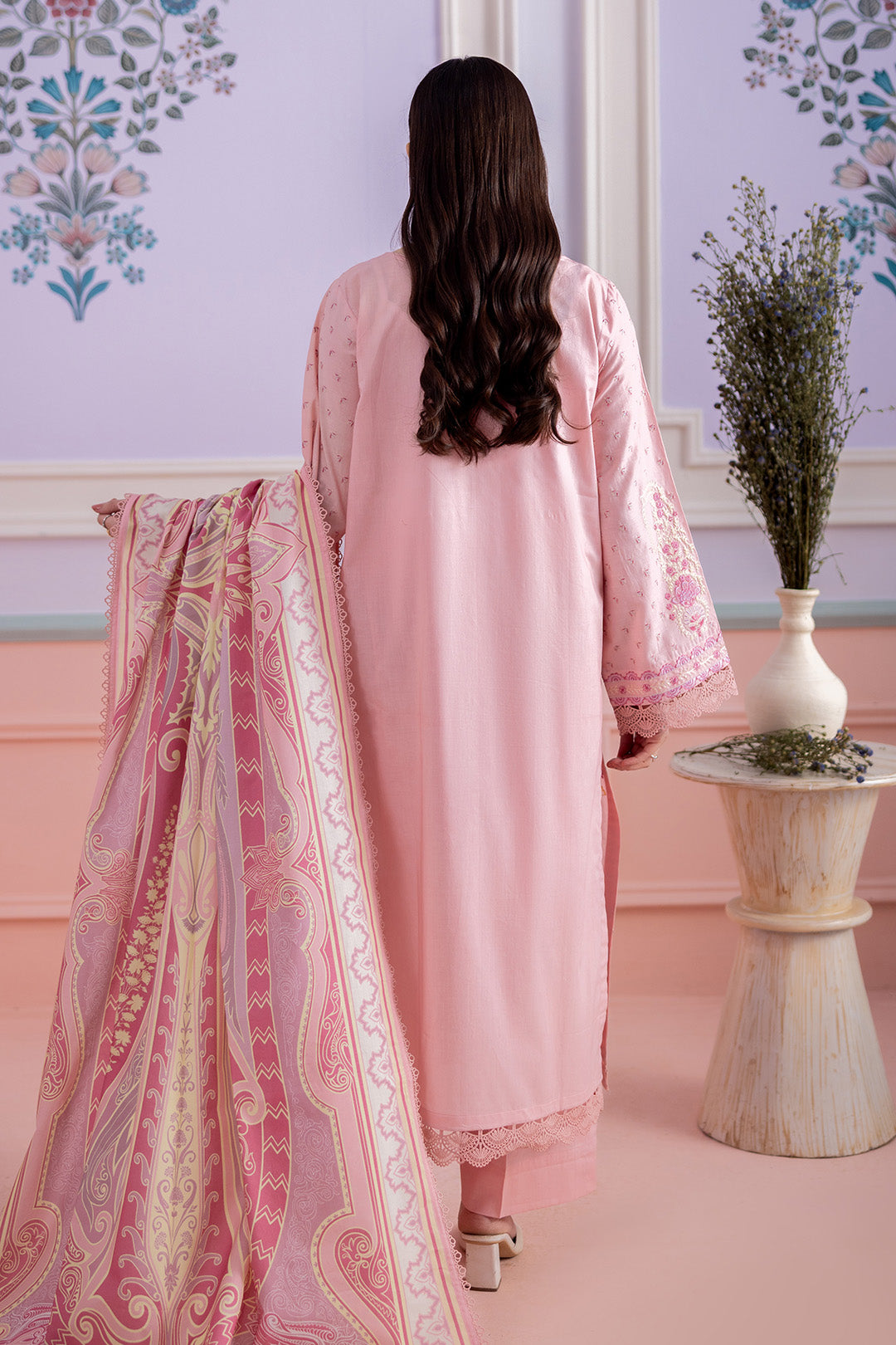 Embroidered Shirt Shalwar Dupatta - 0575