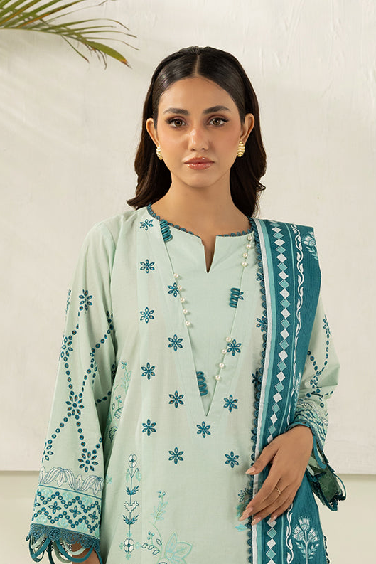 Embroidered Shirt Shalwar Dupatta - 0576
