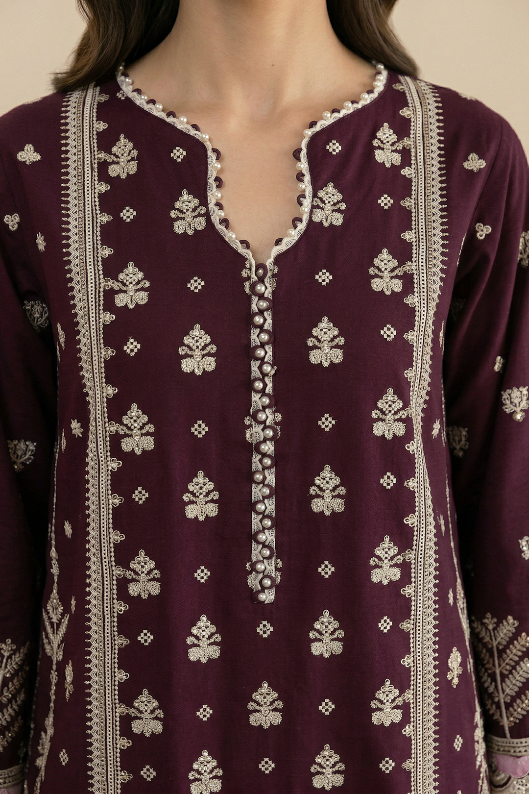 Embroidered Shirt Shalwar Dupatta - 0577