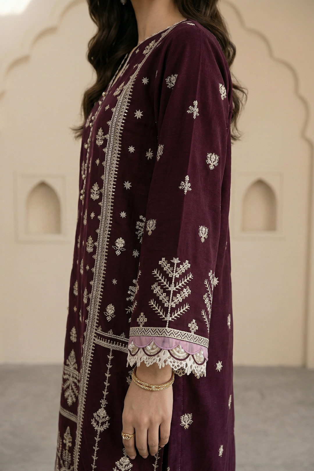 Embroidered Shirt Shalwar Dupatta - 0577