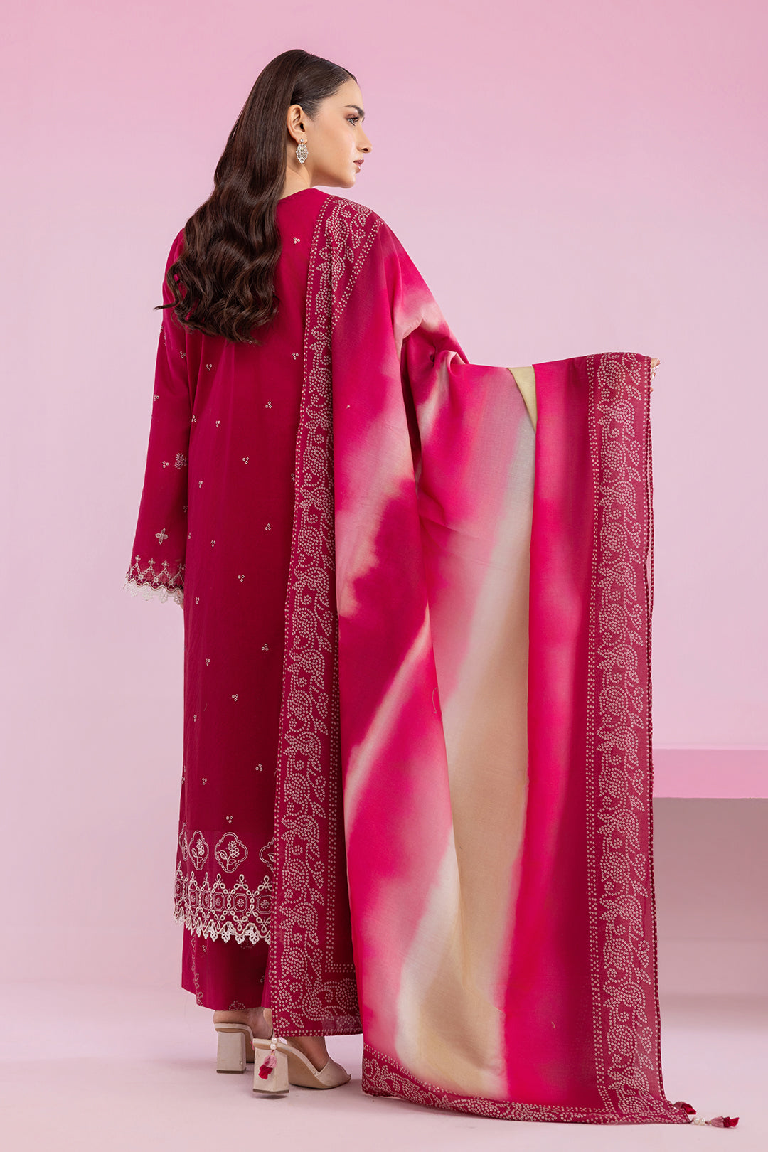 Embroidered Shirt Shalwar Dupatta - 0578