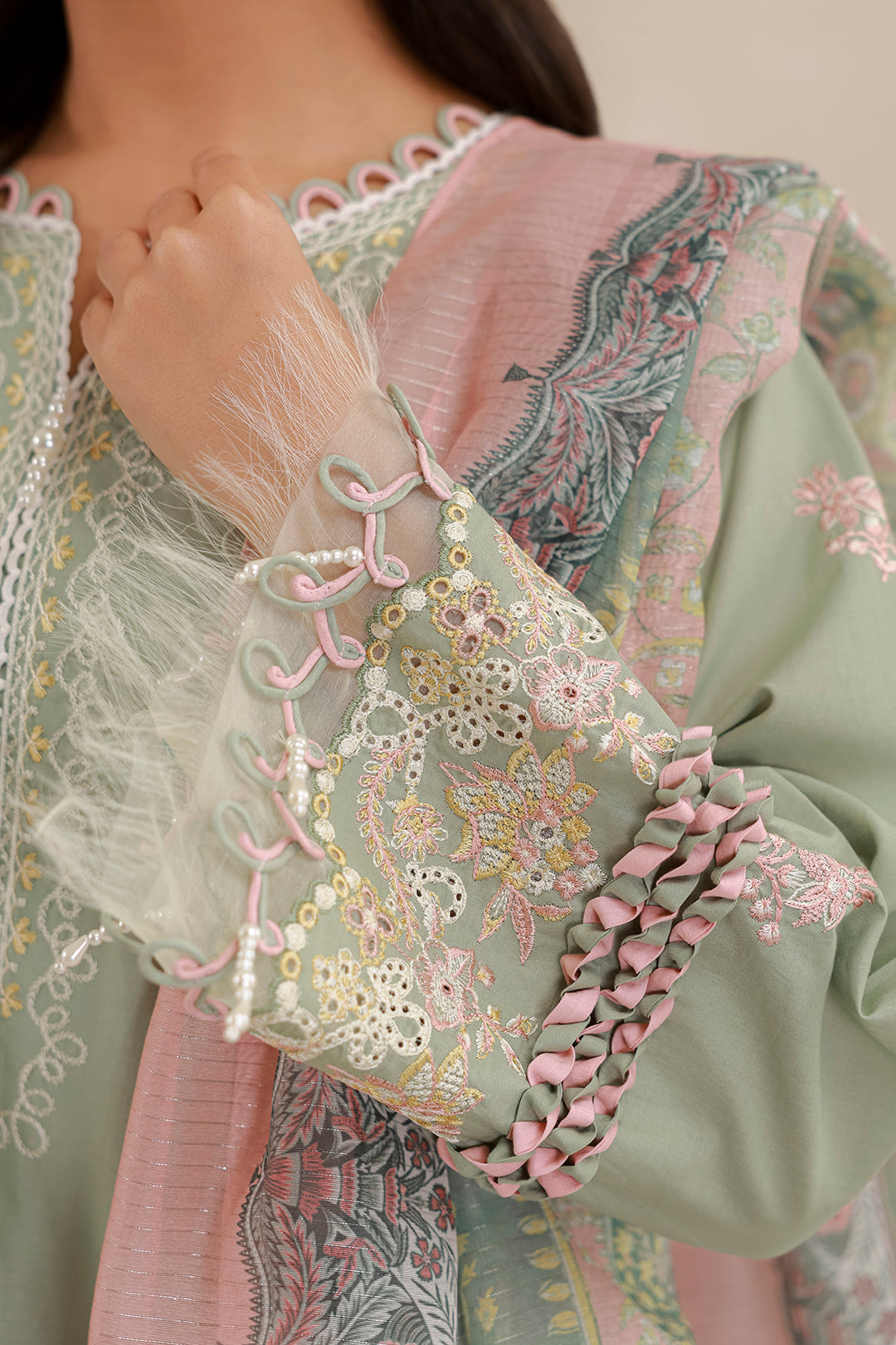 Embroidered Shirt Shalwar Dupatta - 0579