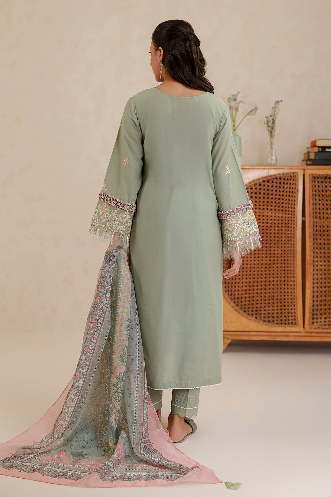 Embroidered Shirt Shalwar Dupatta - 0579