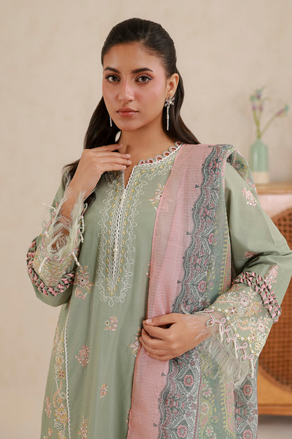 Embroidered Shirt Shalwar Dupatta - 0579