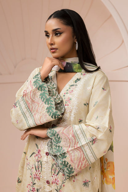 Embroidered Shirt Shalwar Dupatta - 0580