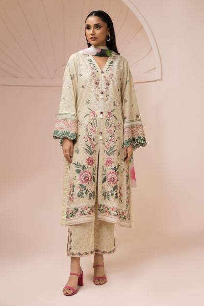 Embroidered Shirt Shalwar Dupatta - 0580