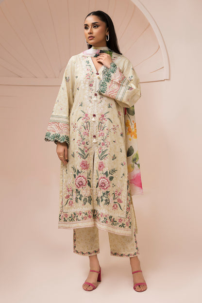 Embroidered Shirt Shalwar Dupatta - 0580