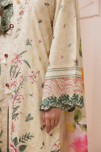 Embroidered Shirt Shalwar Dupatta - 0580