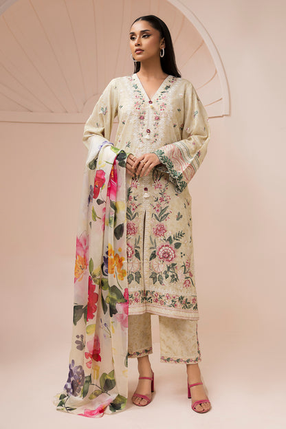 Embroidered Shirt Shalwar Dupatta - 0580