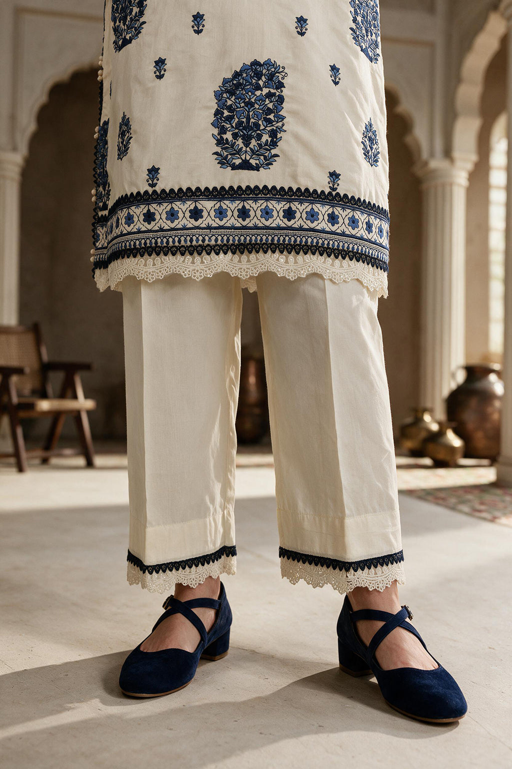 Embroidered Shirt Shalwar Dupatta - 0581