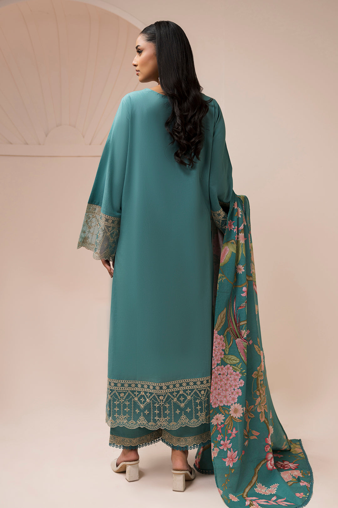 Embroidered Shirt Shalwar Dupatta - 0582