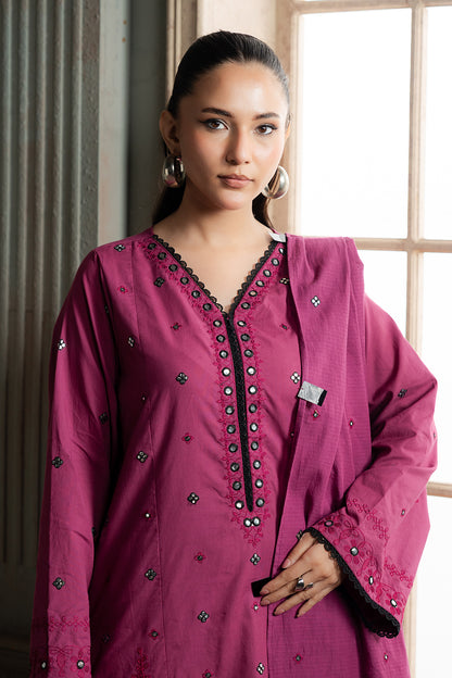 Embroidered Shirt Shalwar Dupatta - 0584
