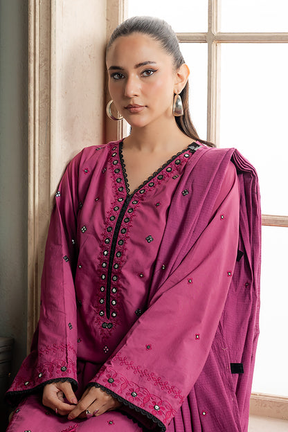 Embroidered Shirt Shalwar Dupatta - 0584