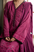 Embroidered Shirt Shalwar Dupatta - 0584