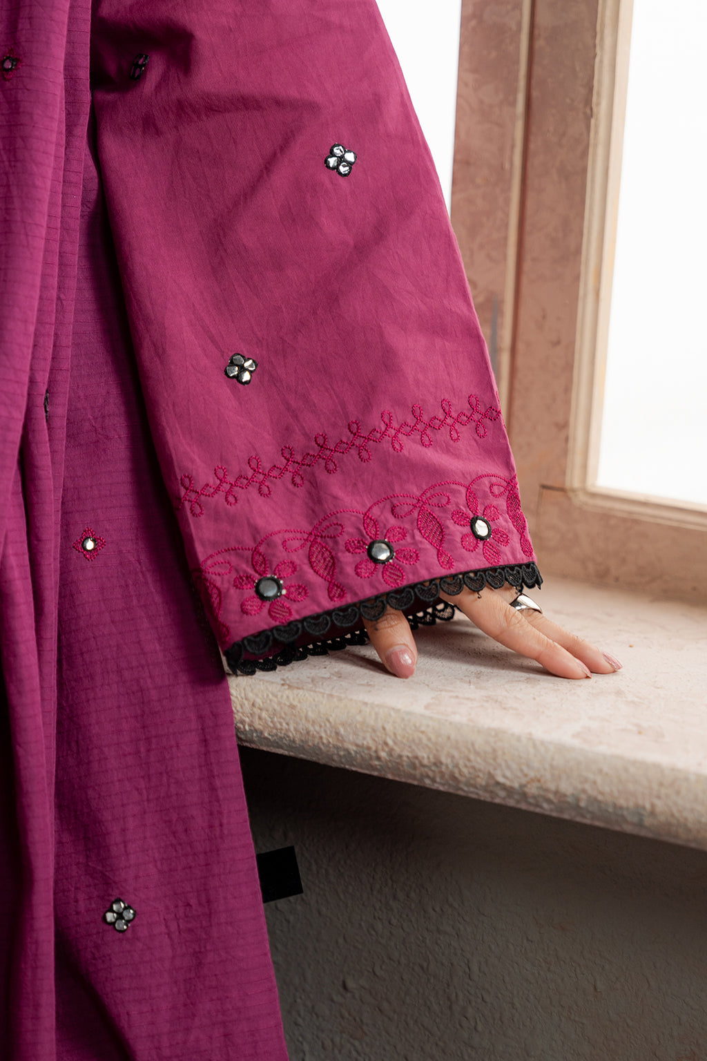 Embroidered Shirt Shalwar Dupatta - 0584