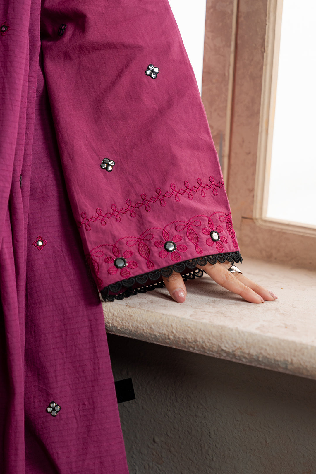 Embroidered Shirt Shalwar Dupatta - 0584
