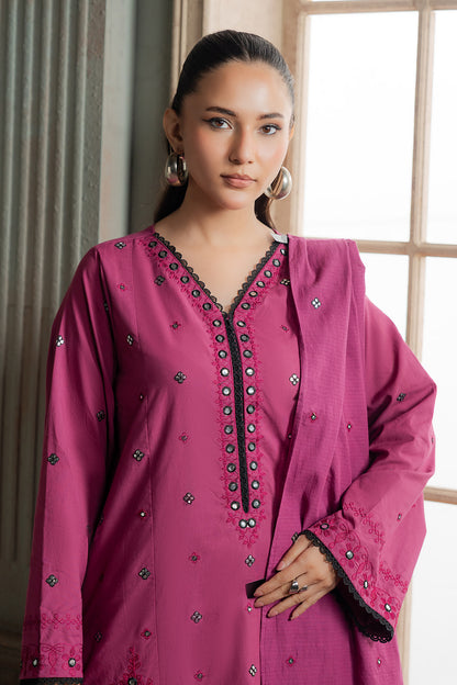 Embroidered Shirt Shalwar Dupatta - 0584