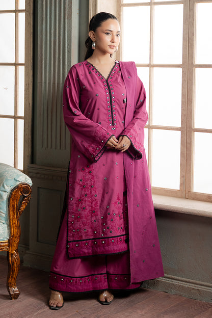Embroidered Shirt Shalwar Dupatta - 0584