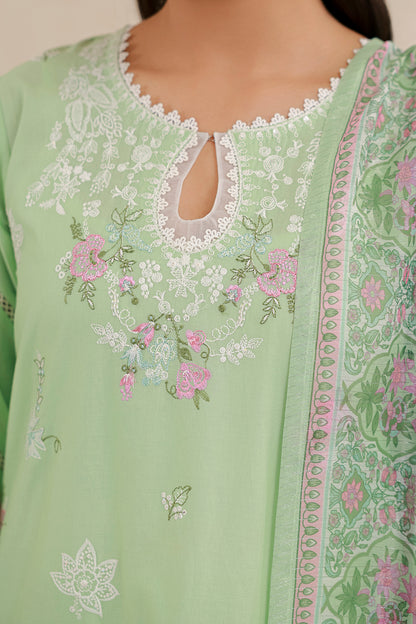 Embroidered Shirt Shalwar Dupatta - 0585
