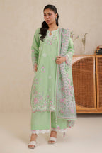 Embroidered Shirt Shalwar Dupatta - 0585