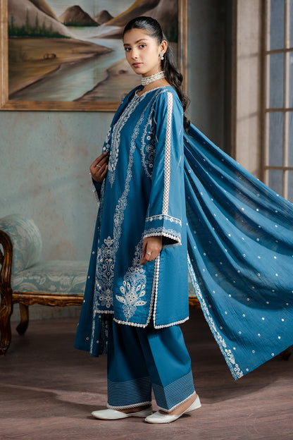 Embroidered Shirt Shalwar Dupatta - 0586