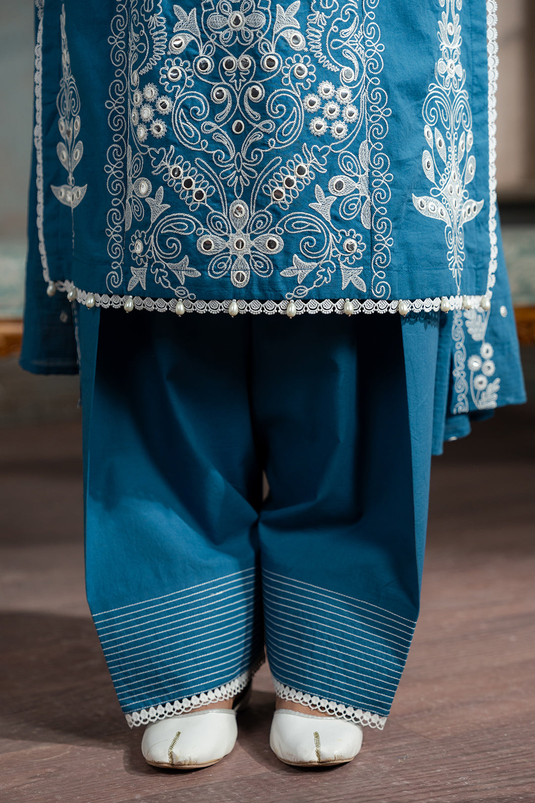 Embroidered Shirt Shalwar Dupatta - 0586