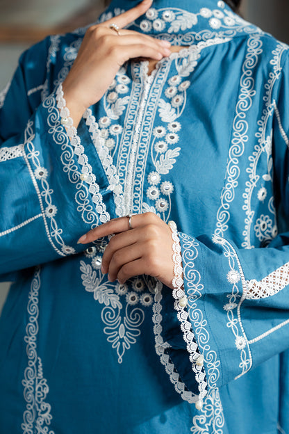 Embroidered Shirt Shalwar Dupatta - 0586