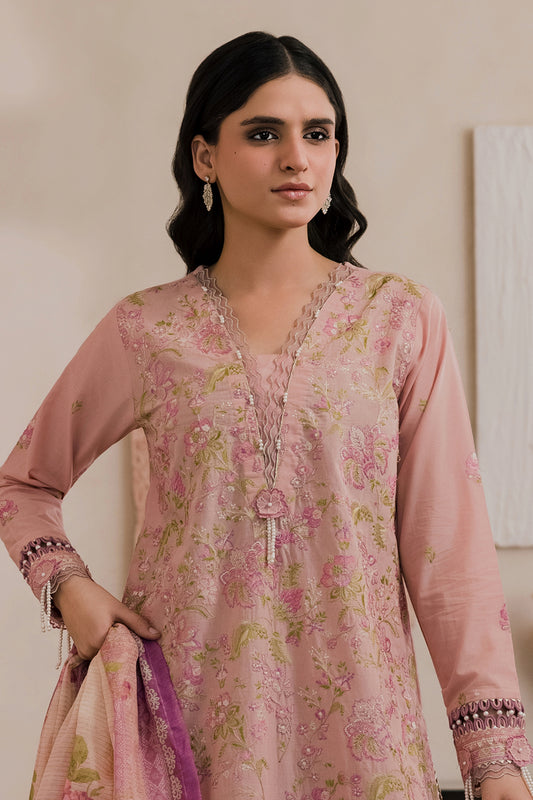 Embroidered Shirt Shalwar Dupatta - 0587