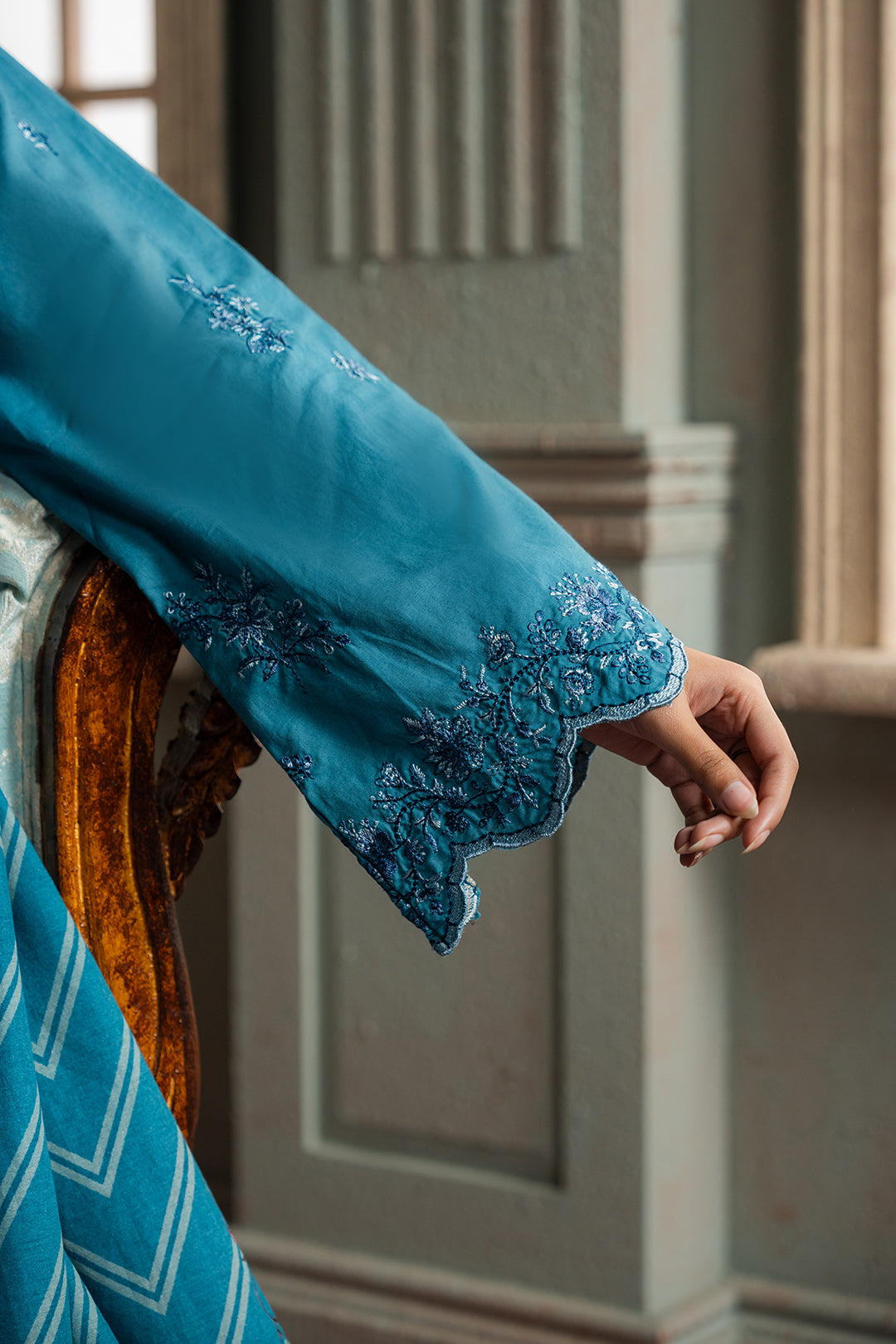 Embroidered Shirt Shalwar Dupatta - 0588