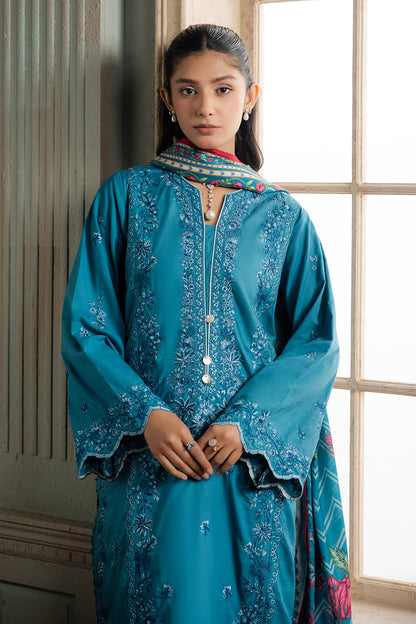 Embroidered Shirt Shalwar Dupatta - 0588