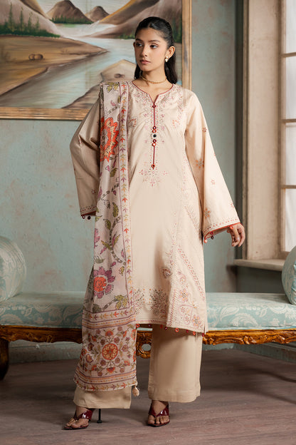 Embroidered Shirt Shalwar Dupatta - 0590