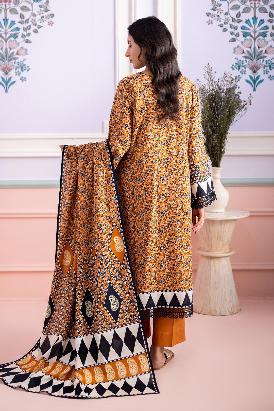 Embroidered Shirt Shalwar Dupatta - 0637