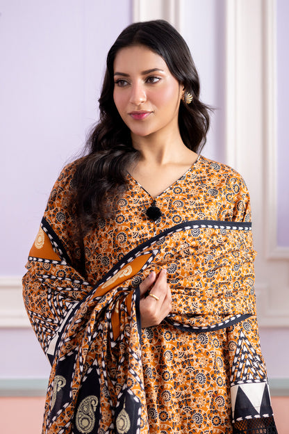 Embroidered Shirt Shalwar Dupatta - 0637