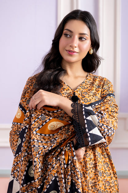 Embroidered Shirt Shalwar Dupatta - 0637