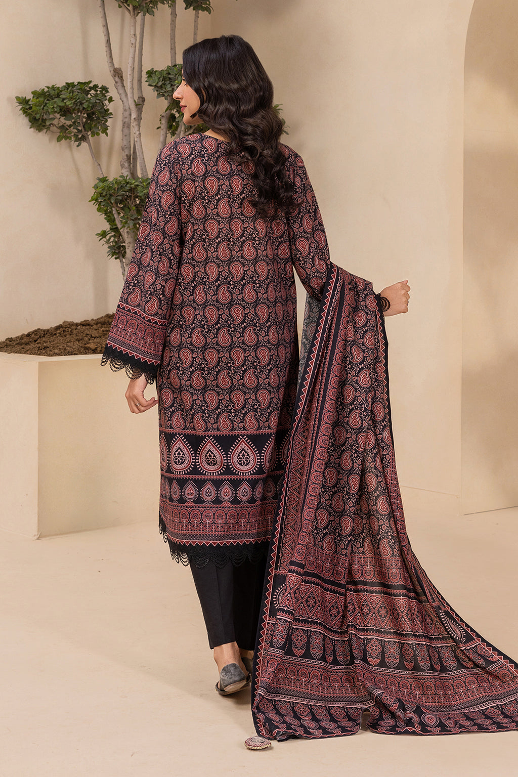 Embroidered Shirt Shalwar Dupatta - 0639