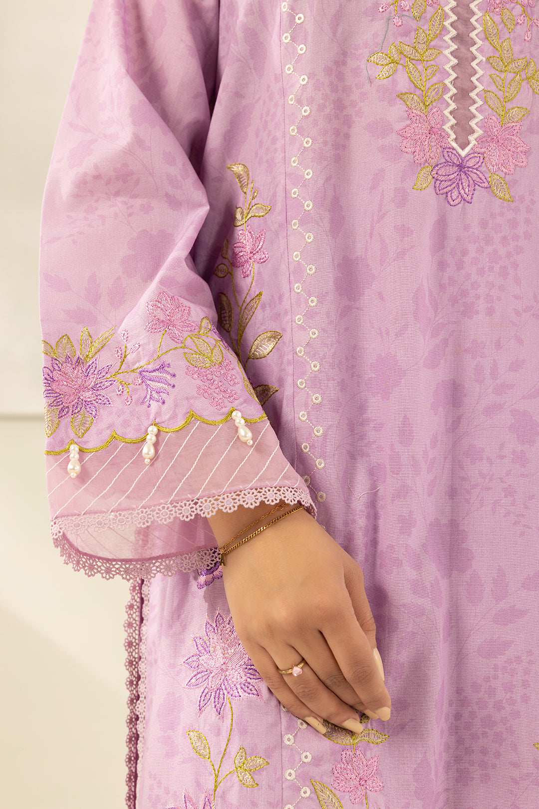Embroidered Shirt Shalwar Dupatta - 0640