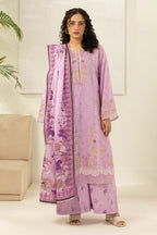 Embroidered Shirt Shalwar Dupatta - 0640